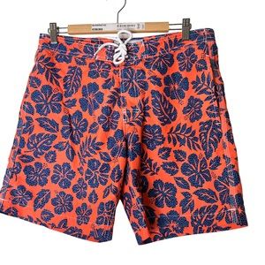 Mens Trunks Hawaiian Print Floral Swim‎ Trunks Shorts